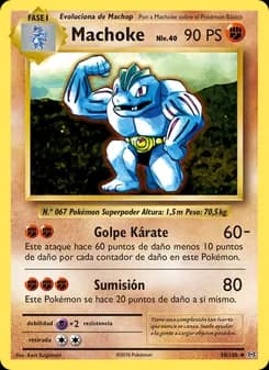 Machoke card in Spanish