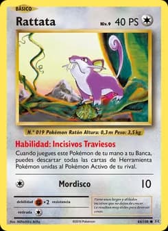 Rattata card in Spanish