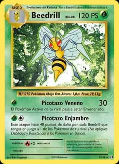 Beedrill card in Spanish
