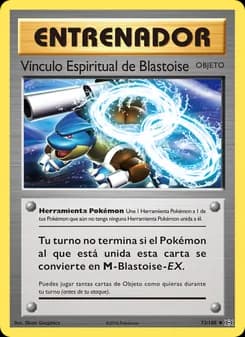 Vínculo Espiritual de Blastoise card in Spanish
