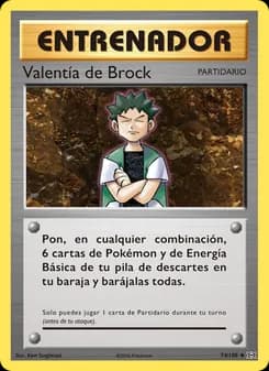 Valentía de Brock card in Spanish