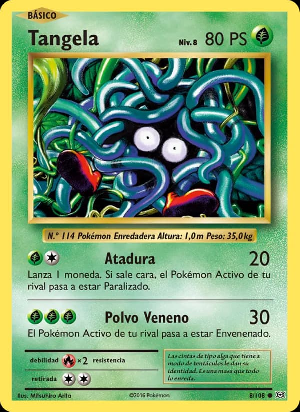 Tangela card in Spanish
