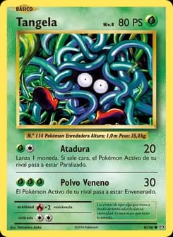 Tangela card in Spanish