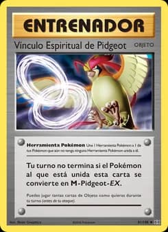 Vínculo Espiritual de Pidgeot card in Spanish