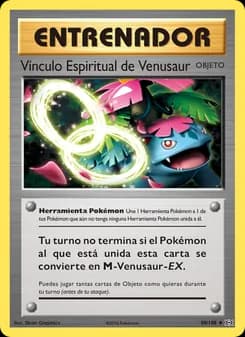 Vínculo Espiritual de Venusaur card in Spanish