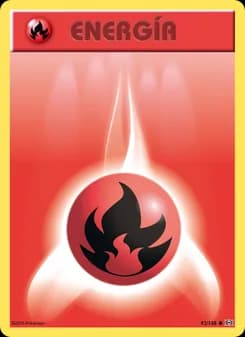 Energía Fuego card in Spanish