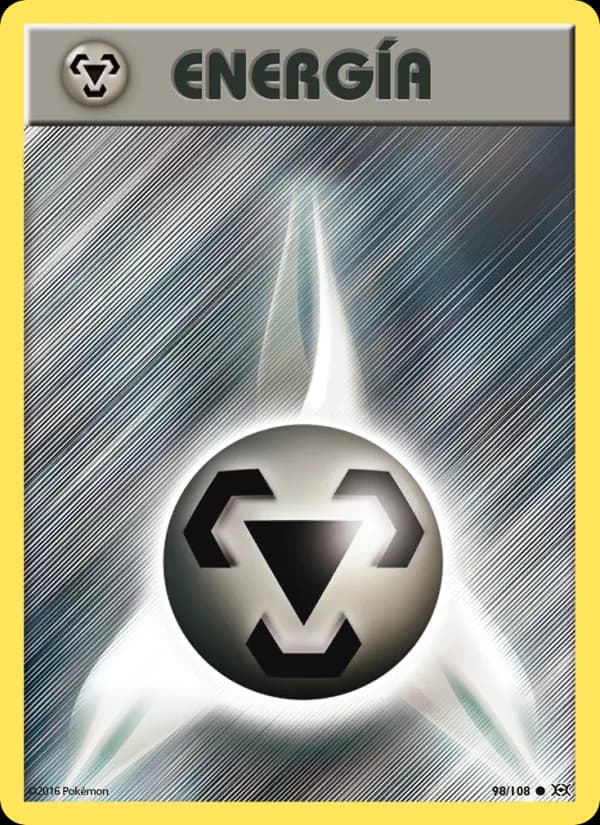Energía Metálica card in Spanish