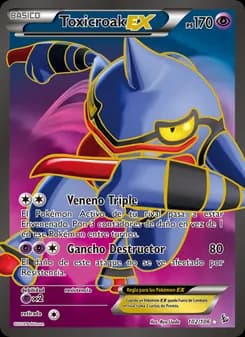 Toxicroak EX card in Spanish
