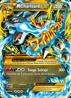 M-Charizard EX card in Spanish