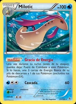 Milotic card in Spanish