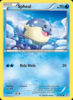 Spheal card in Spanish