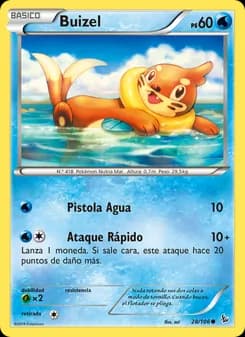 Buizel card in Spanish