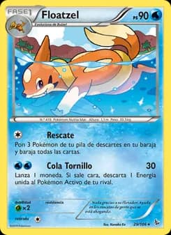 Floatzel card in Spanish