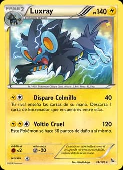 Luxray card in Spanish