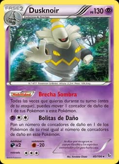 Dusknoir card in Spanish