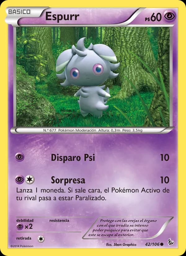 Espurr card in Spanish