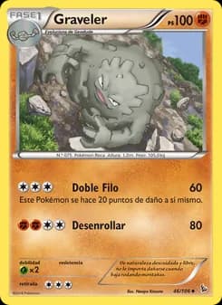 Graveler card in Spanish