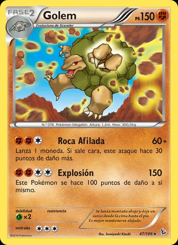 Golem card in Spanish