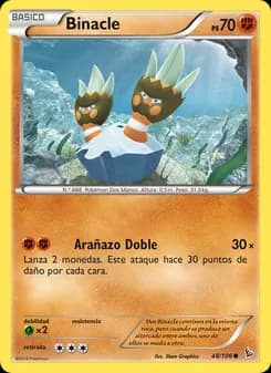 Binacle card in Spanish