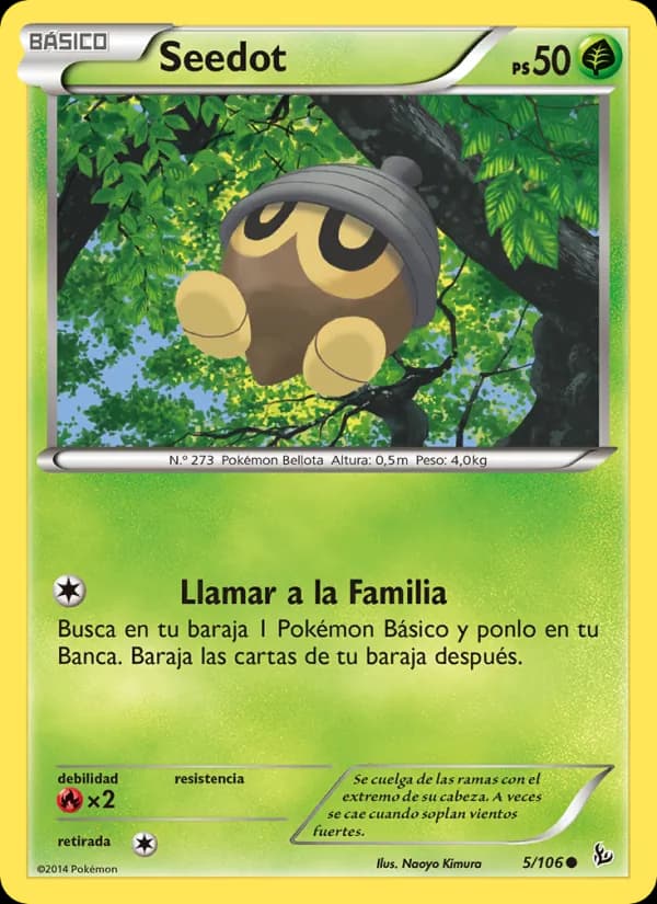 Seedot card in Spanish
