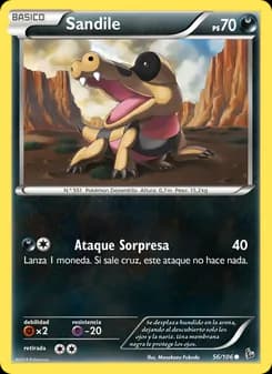 Sandile card in Spanish