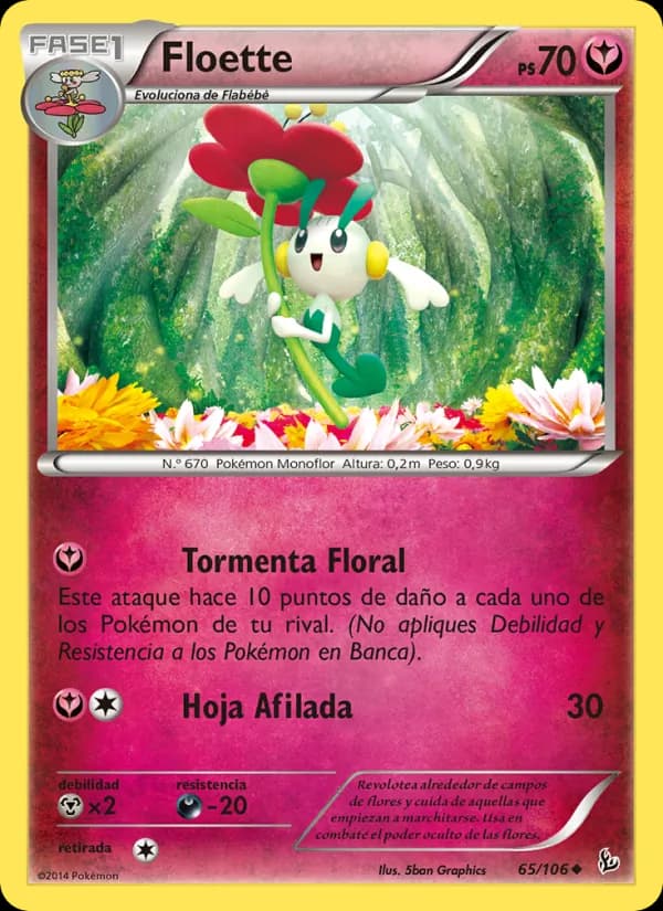 Floette card in Spanish