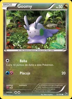 Goomy card in Spanish
