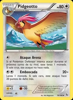 Pidgeotto card in Spanish