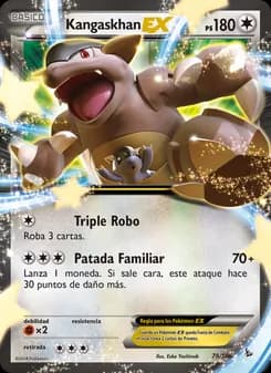 Kangaskhan EX card in Spanish