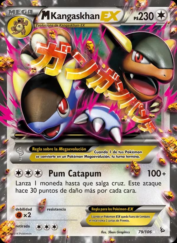 M-Kangaskhan EX card in Spanish
