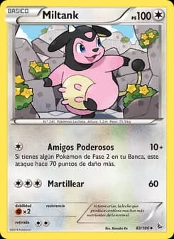 Miltank card in Spanish
