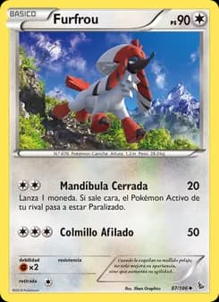 Furfrou card in Spanish