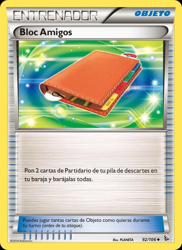 Bloc Amigos card in Spanish