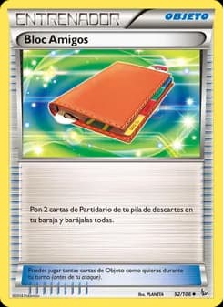 Bloc Amigos card in Spanish