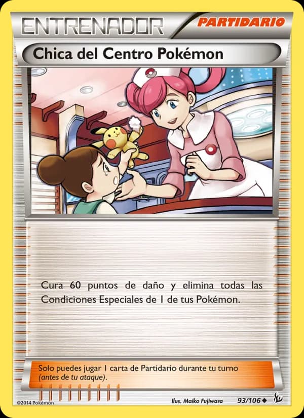 Chica del Centro Pokémon card in Spanish
