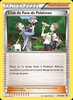 Club de Fans de Pokémon card in Spanish
