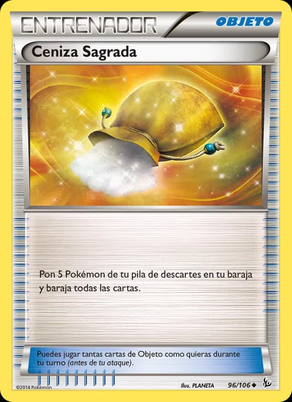 Ceniza Sagrada card in Spanish
