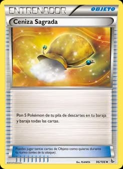 Ceniza Sagrada card in Spanish
