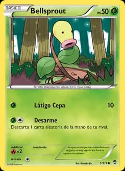 Bellsprout card in Spanish
