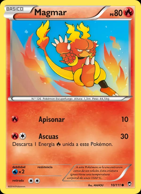 Magmar card in Spanish