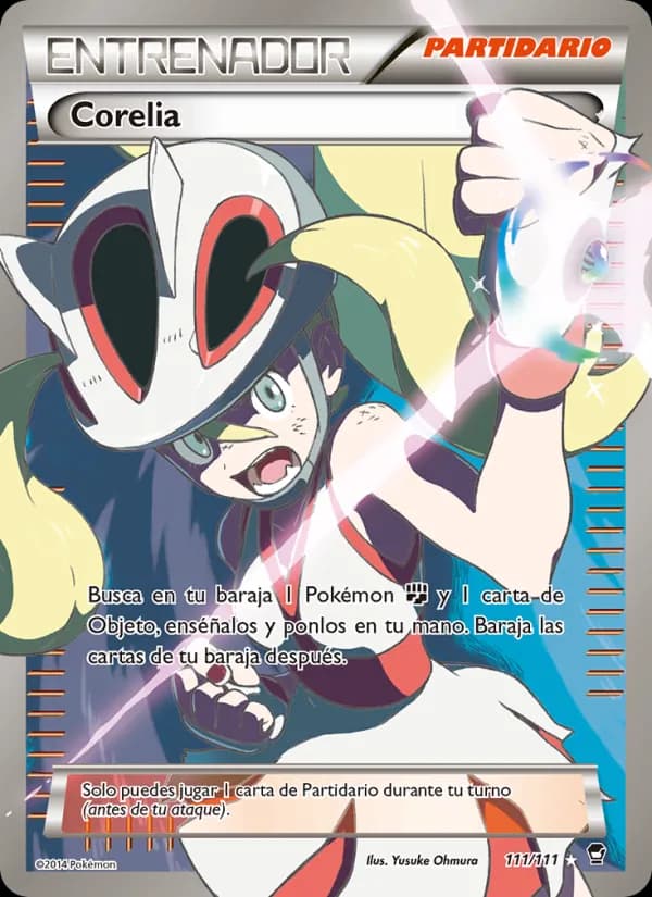 Corelia card in Spanish