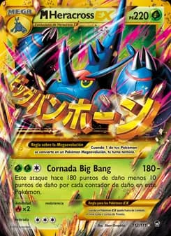 M-Heracross EX card in Spanish