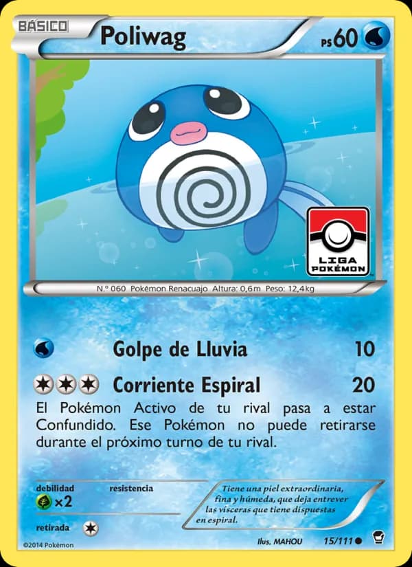 Poliwag card in Spanish