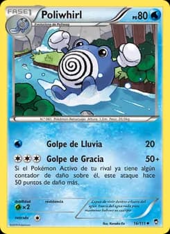Poliwhirl card in Spanish
