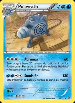 Poliwrath card in Spanish