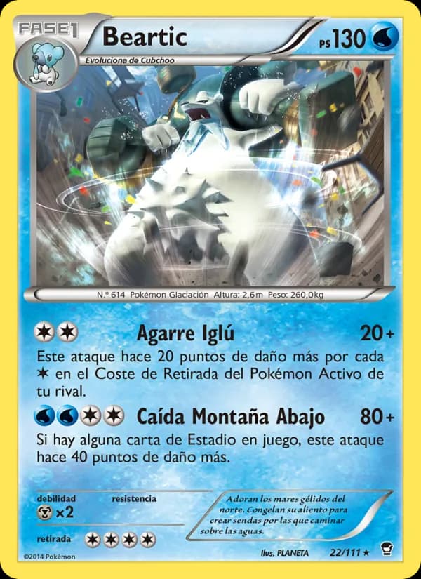 Beartic card in Spanish