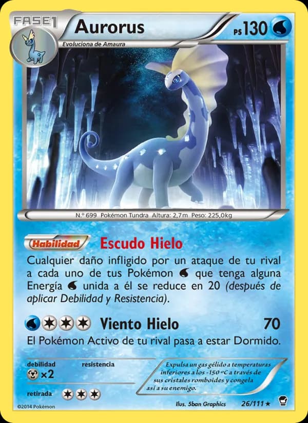 Aurorus card in Spanish