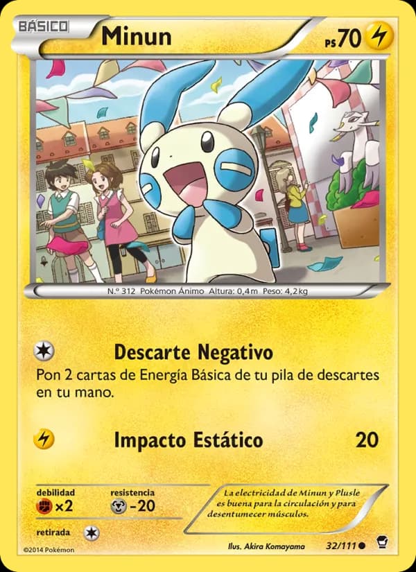 Minun card in Spanish