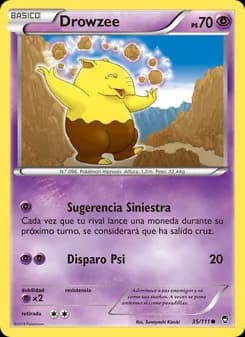 Drowzee card in Spanish