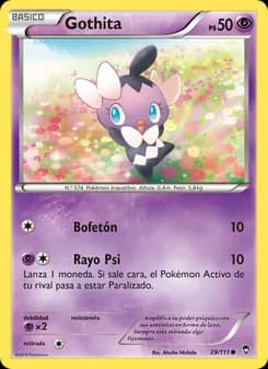 Gothita card in Spanish